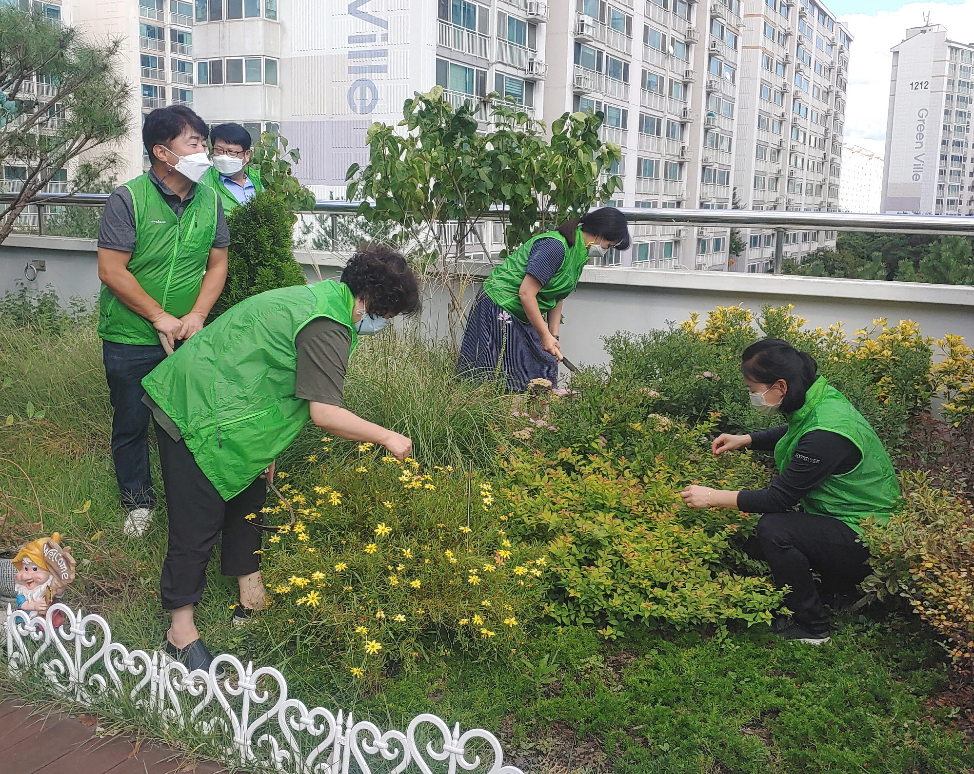 “안산시 초지동 마을정원에서 힐링하세요~”