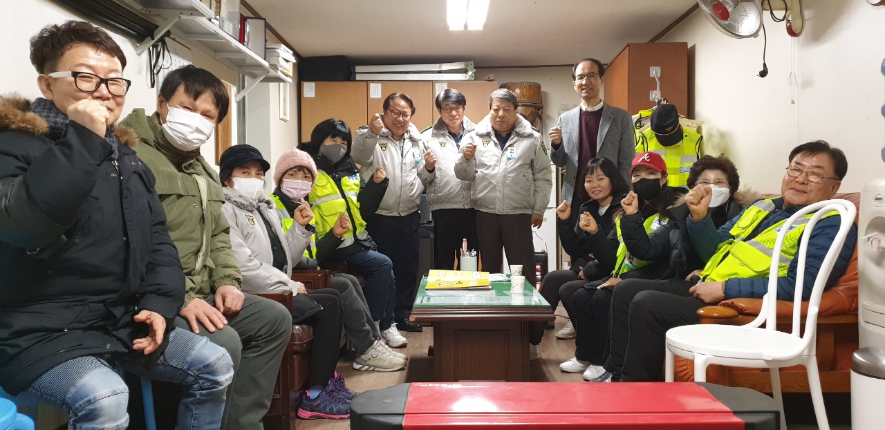 안산시 일동, 자율방범대 격려 방문