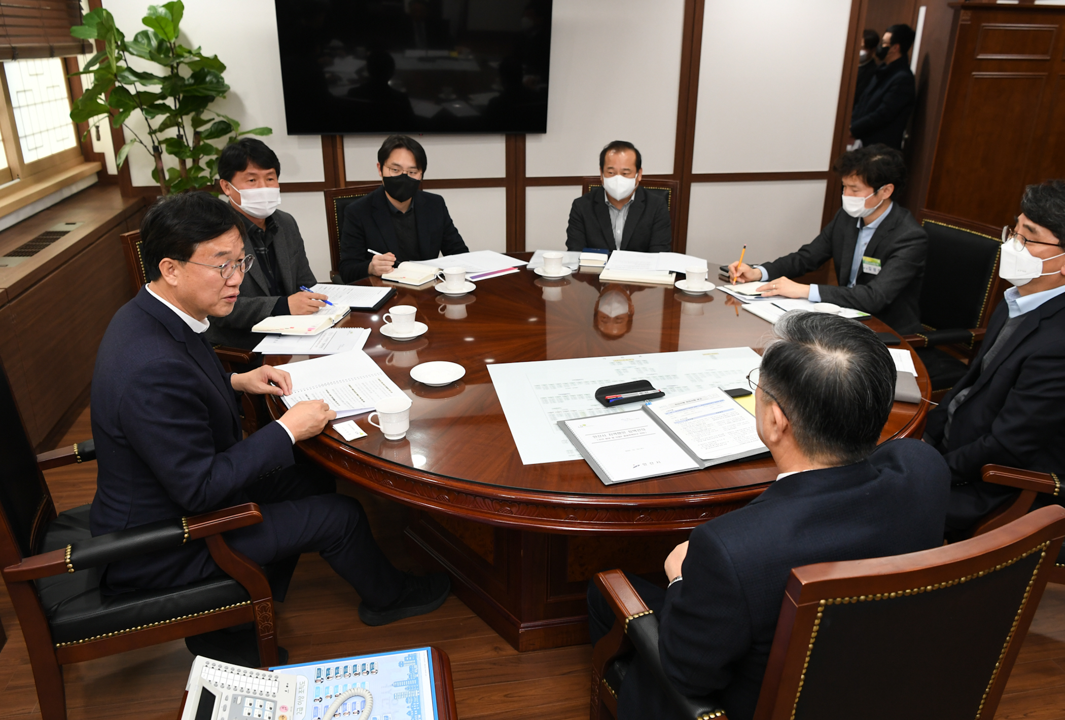 이민근 안산시장, 이한준 LH 사장과 장상·신길2 공공주택지구 사업 논의