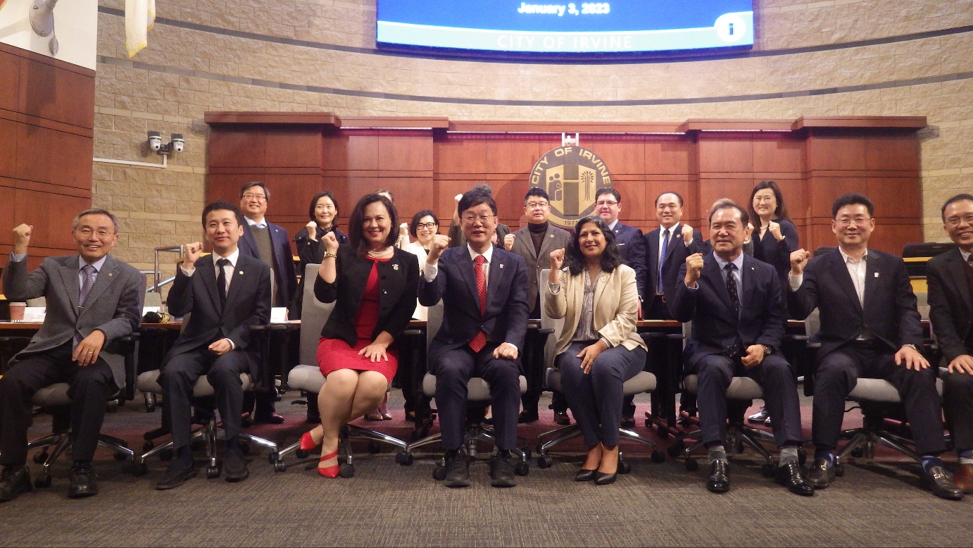 이민근 안산시장, 미국 지자체 성공사례 어바인시 방문