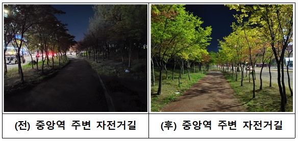 안산시 단원구, 밤길 안심 가로등 조도개선사업