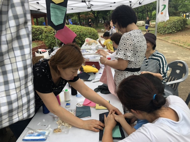 일동 자원순환마을만들기 주민실천단, 재활용 나눔장터 개최