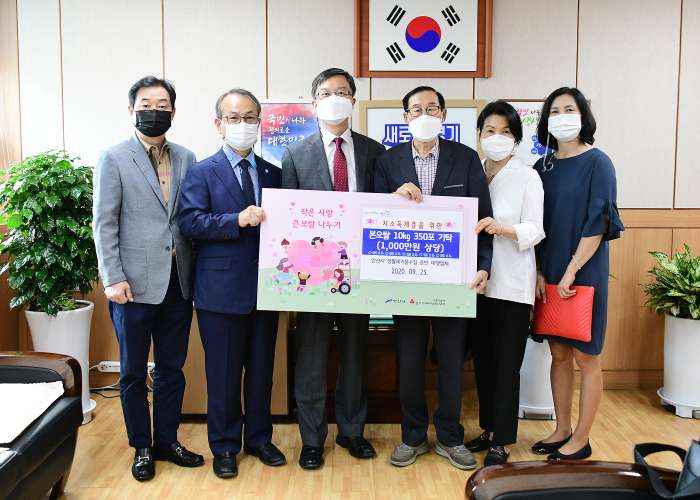 안산시 생활폐기물 수집․운반 대행업체, 저소득층 주민 위해 본오쌀 10㎏ 350포 기탁