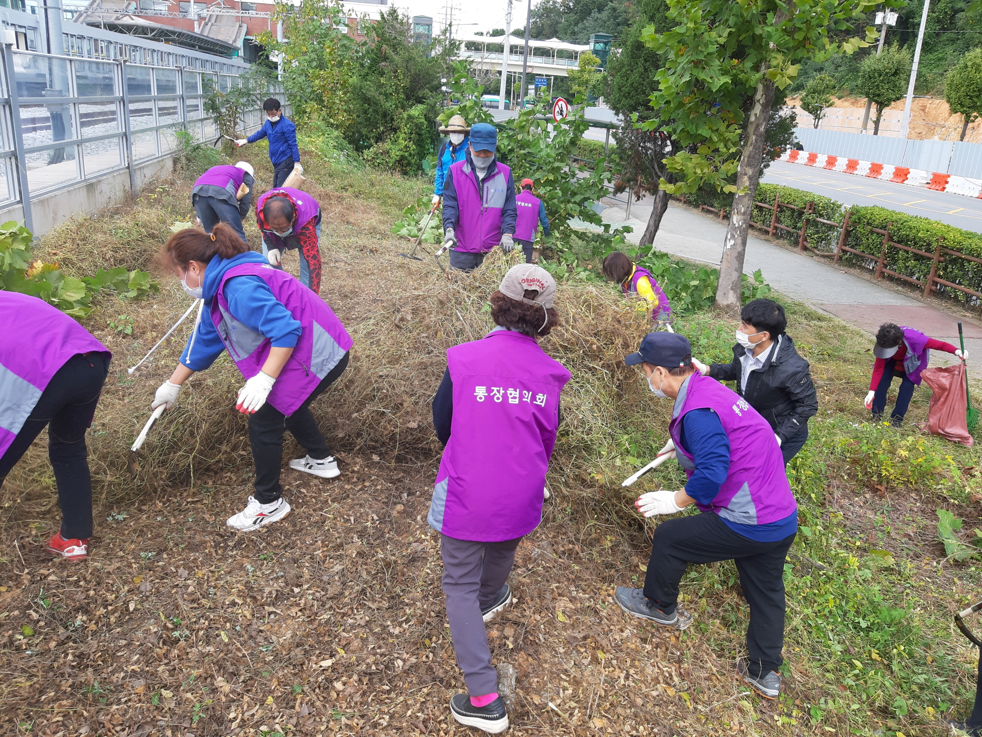 안산시 이동 통장협의회, 깨끗한 이동 만들기에 구슬땀