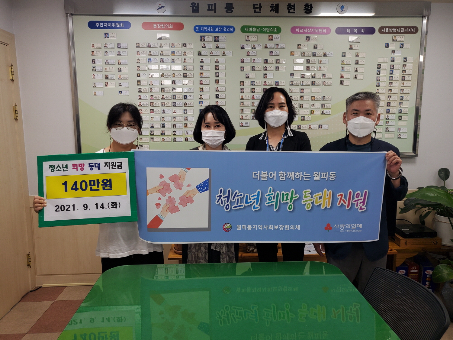 안산시 월피동 지역사회보장협의체, 청소년 희망 등대 추진