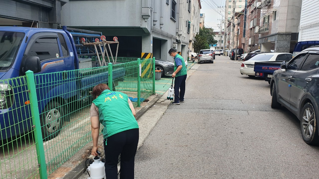 안산시 월피동 새마을회, 코로나19 방역활동 전개