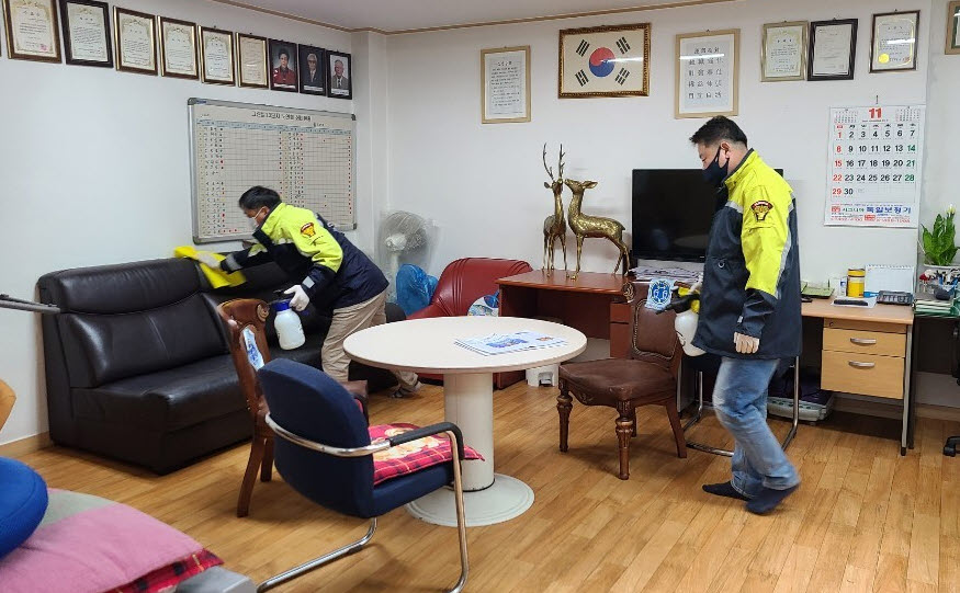 고잔 의용소방대, 초지동 지역 코로나19 방역활동 재개