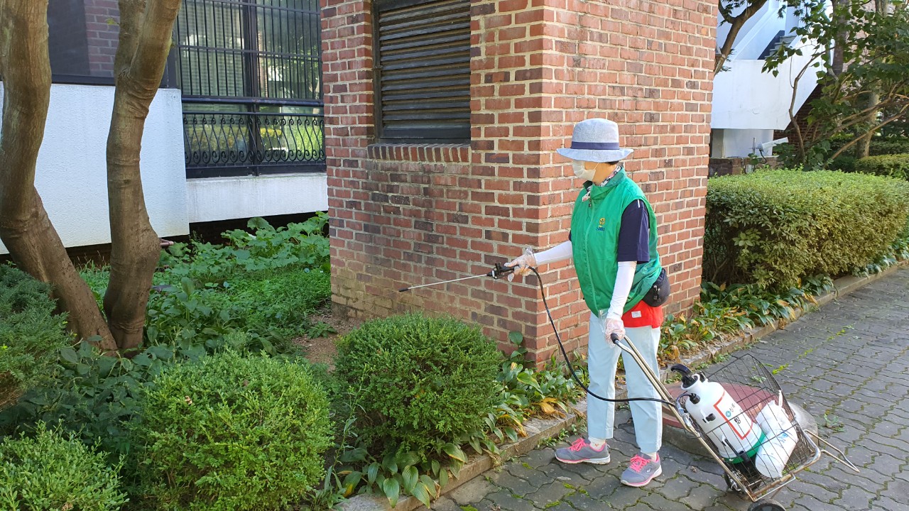 안산시 성포동 새마을회, 환절기 모기퇴치 집중방역 추진