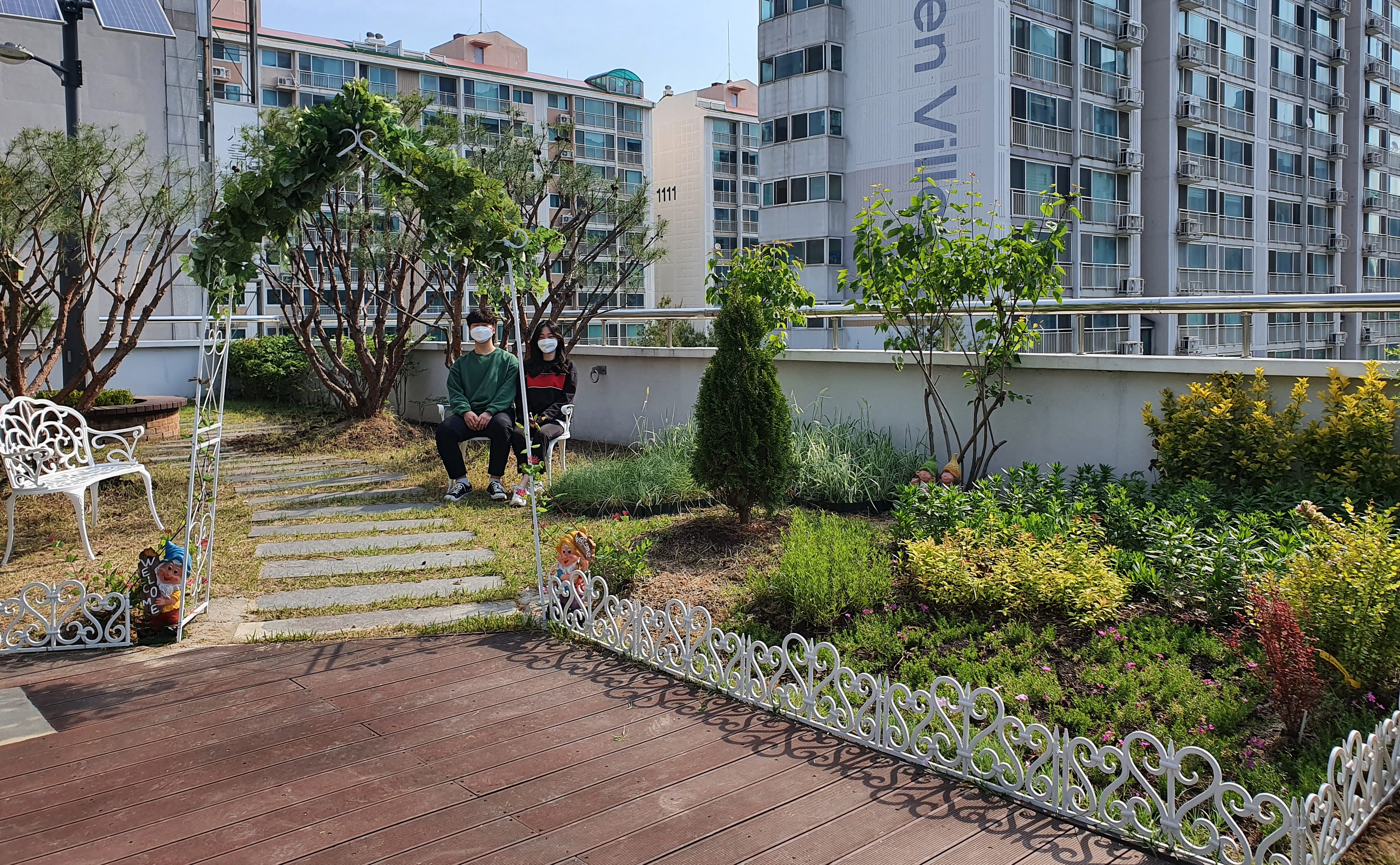 초지동, 옥상 하늘정원 새단장 … 주민에게 휴식 제공