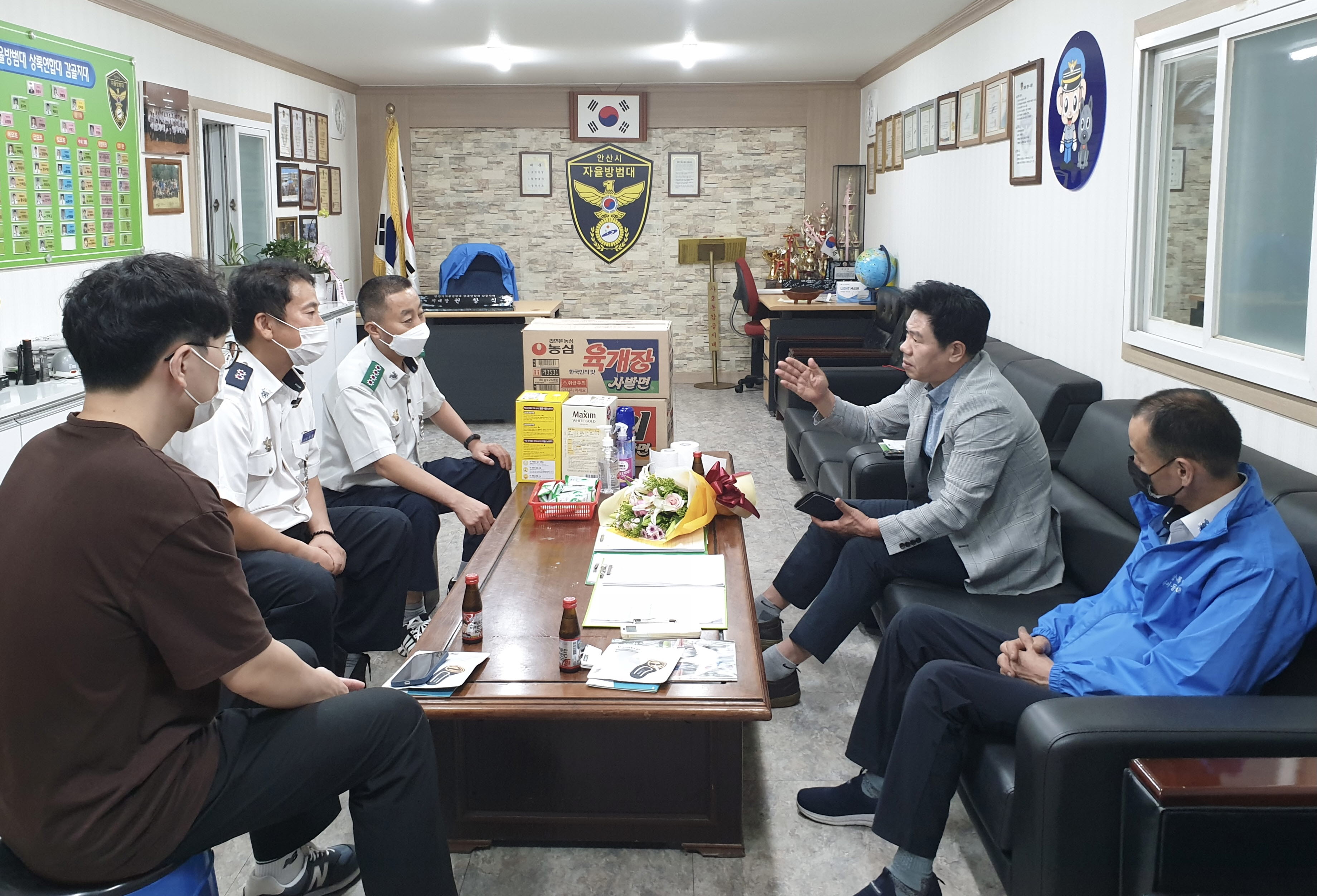 안산시 사이동, 자율방범대 감골지대 격려 방문