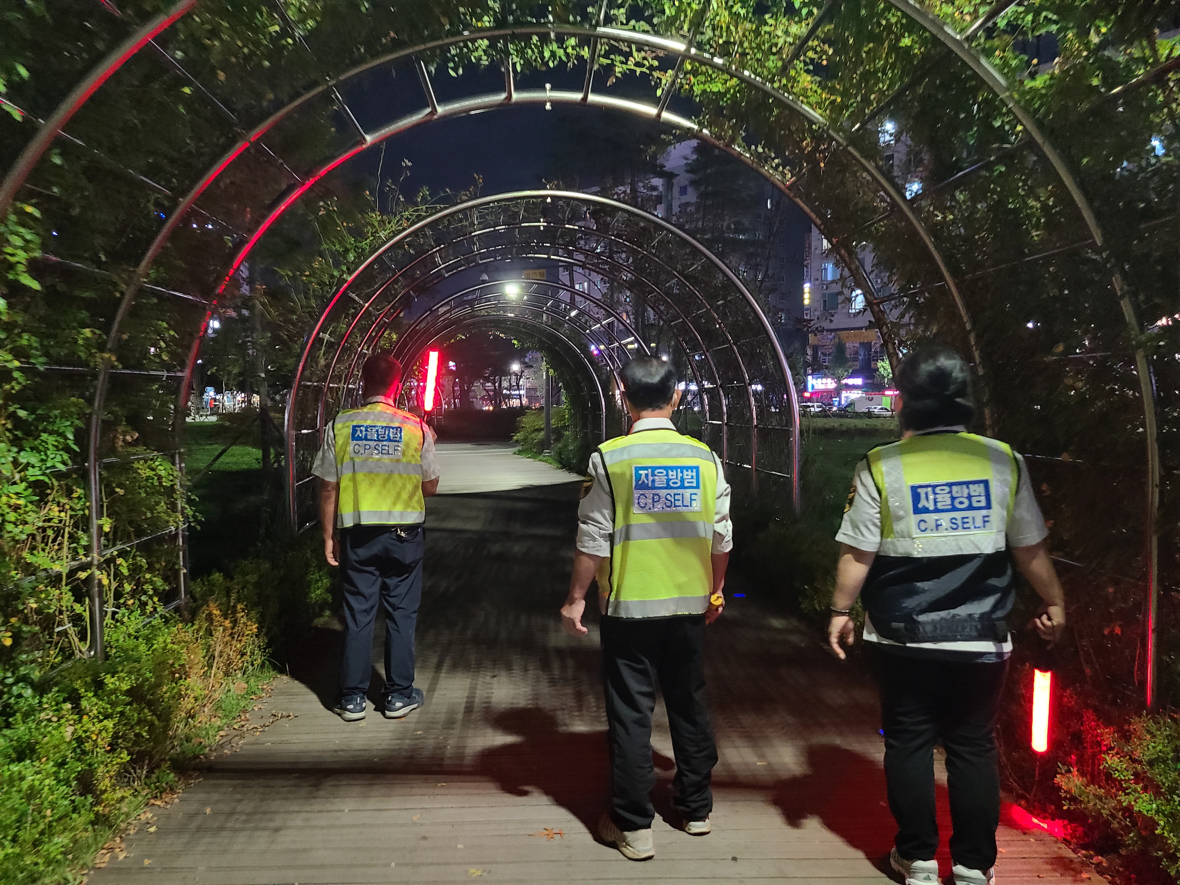 안산시 선부1동 자율방범대, 방역순찰 활동에 구슬땀