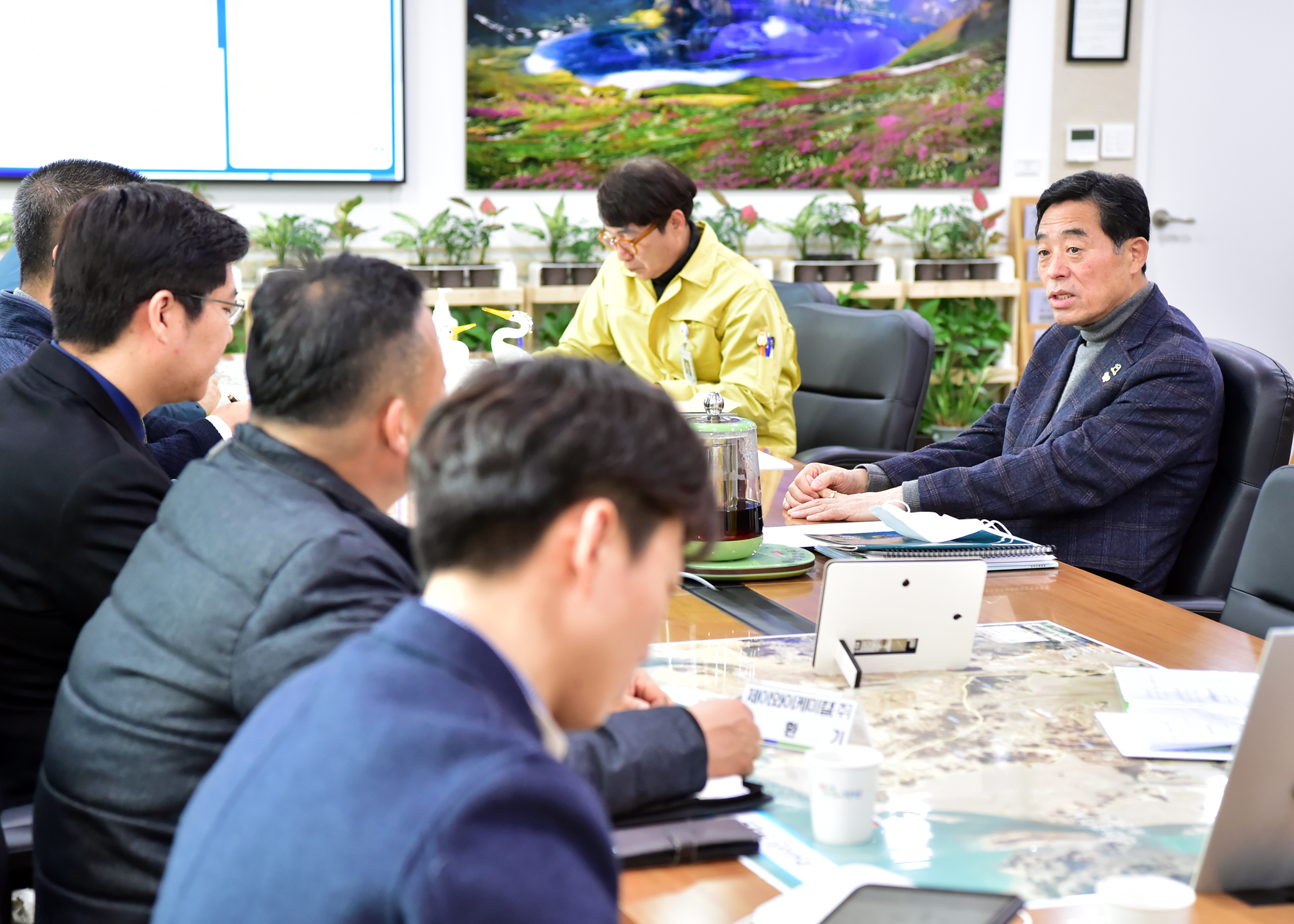 윤화섭 시장“마스크 원자재 도매상 철저히 관리해야”
