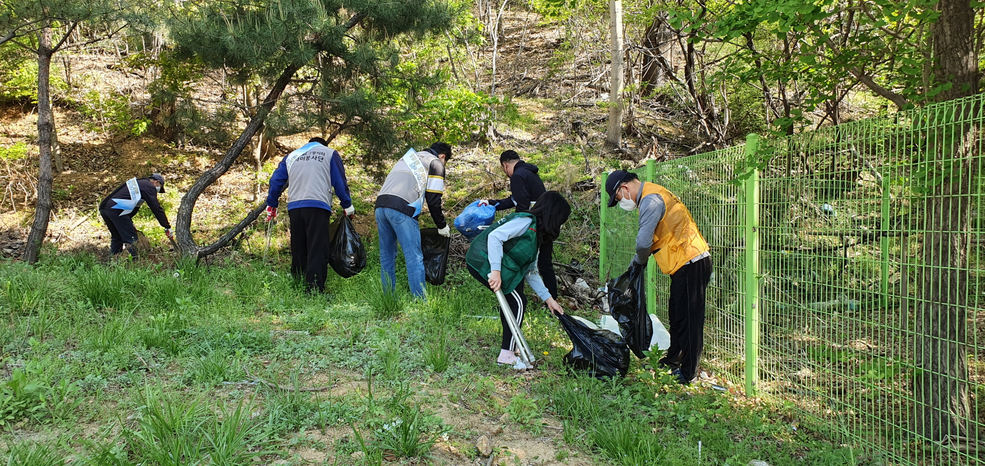 해양동 주민 봉사단, 봄철 무단투기 쓰레기 수거 앞장