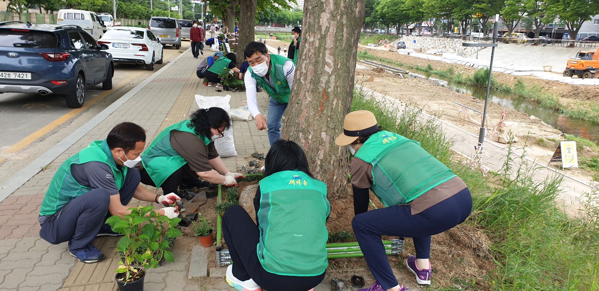 안산시 월피동 주민자치위원회, 가로수 정원 조성