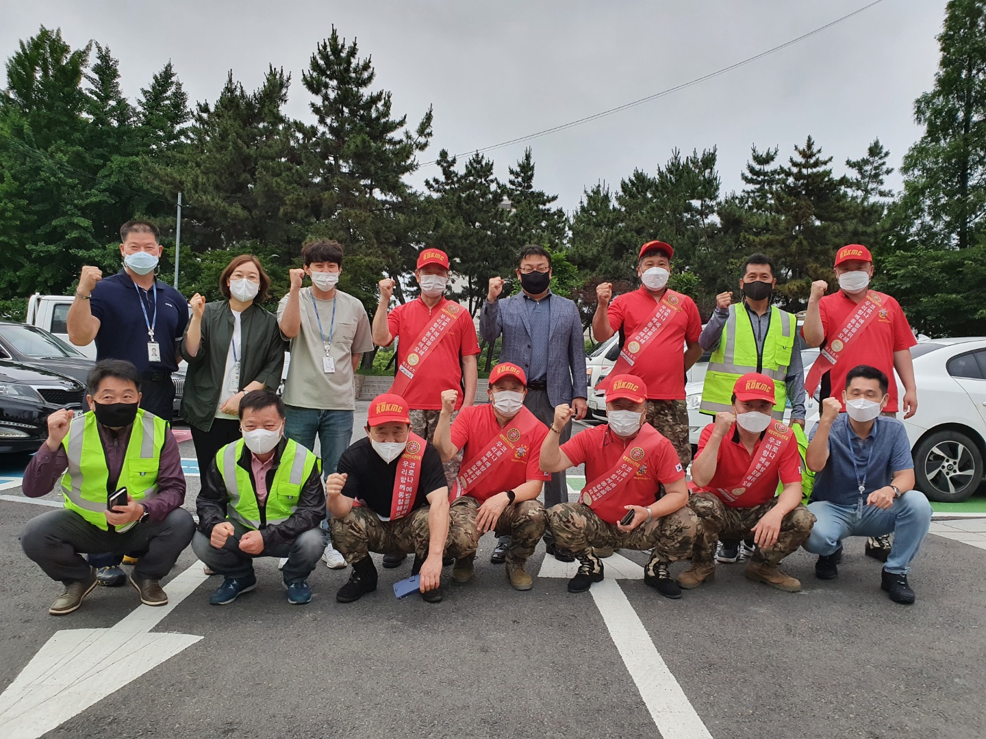 안산시 단원구-해병대전우회,‘코로나19 특별방역주간’필승 방역