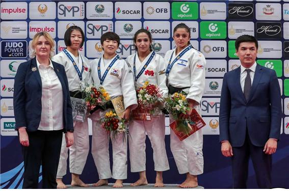 안산시청 정보경, 국제대회 여자 52㎏급 유도 금메달 획득