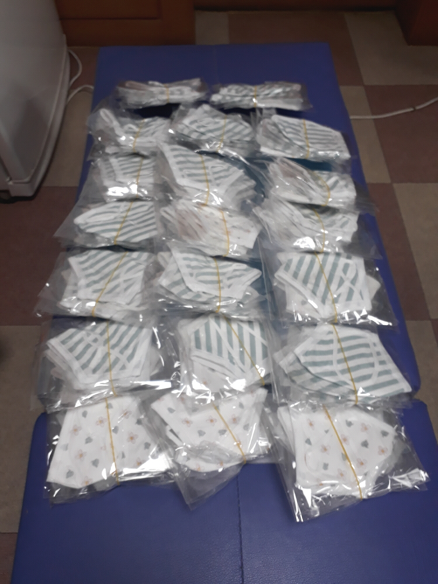 월피동 익명의 기부천사, 수제마스크 100매 기부