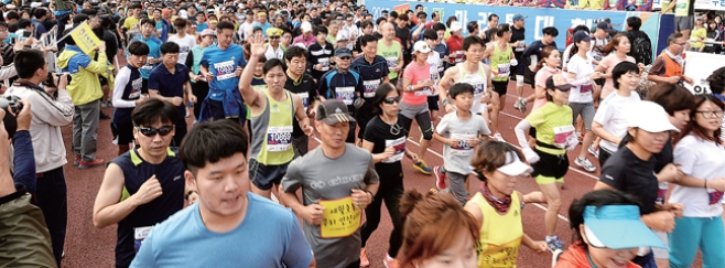 9월 25일 안산와스티디움에서 「2016 안산희망마라톤대회」열린다.