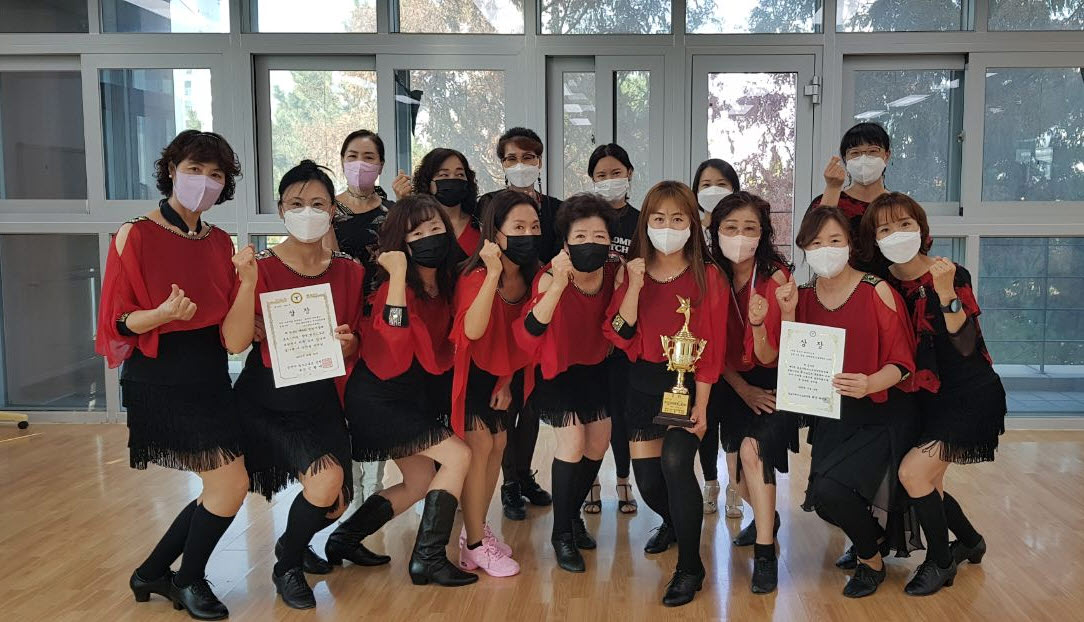 안산시 원곡동 주민자치센터 라인댄스팀, 김포시 금빛나루컵 댄스스포츠 대회 입상