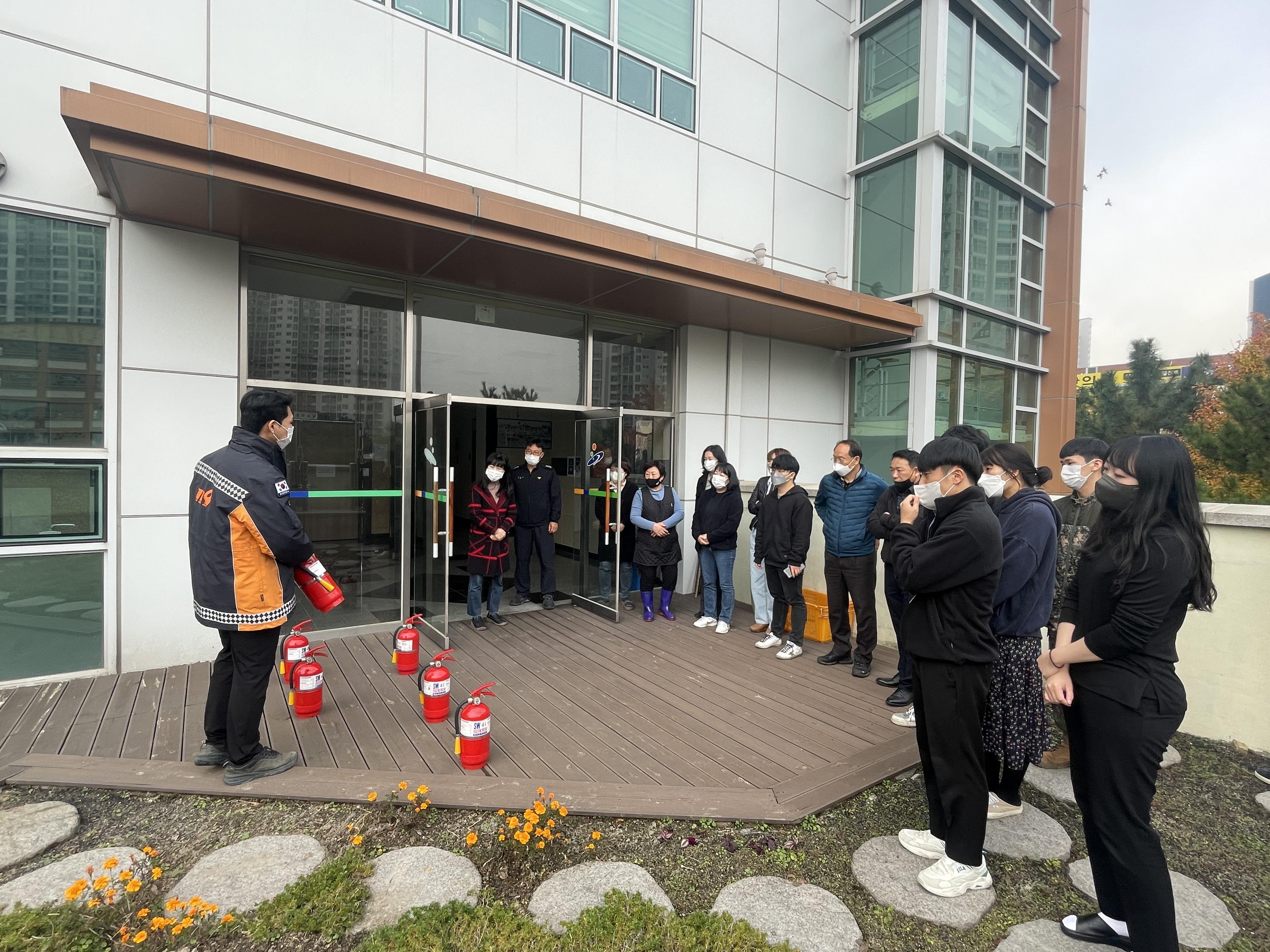 안산시 해양동, 2022년 민관합동 소방훈련 실시