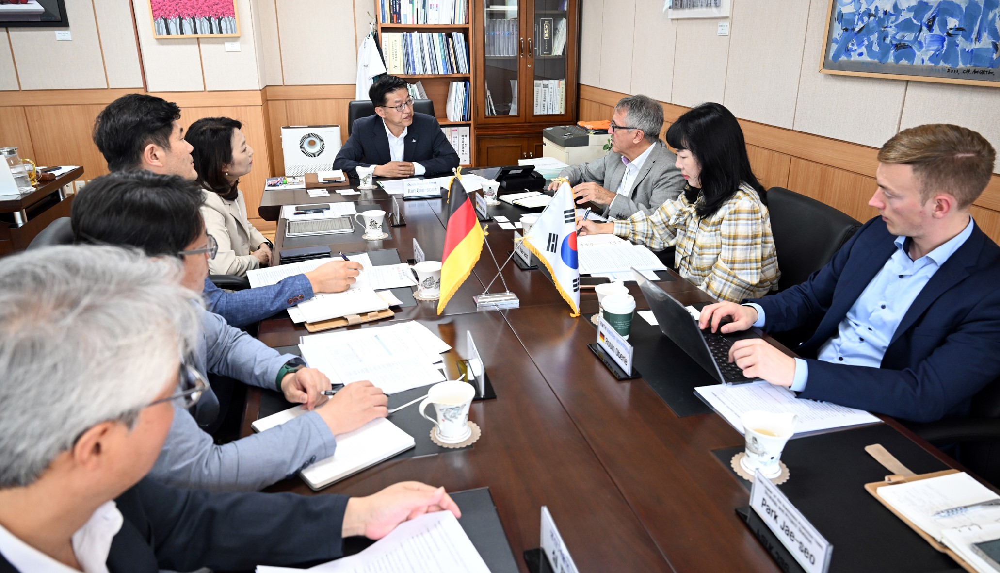 안산시, 獨 아헨공대 토마스 그리스 교수와 미래산업 육성책 논의