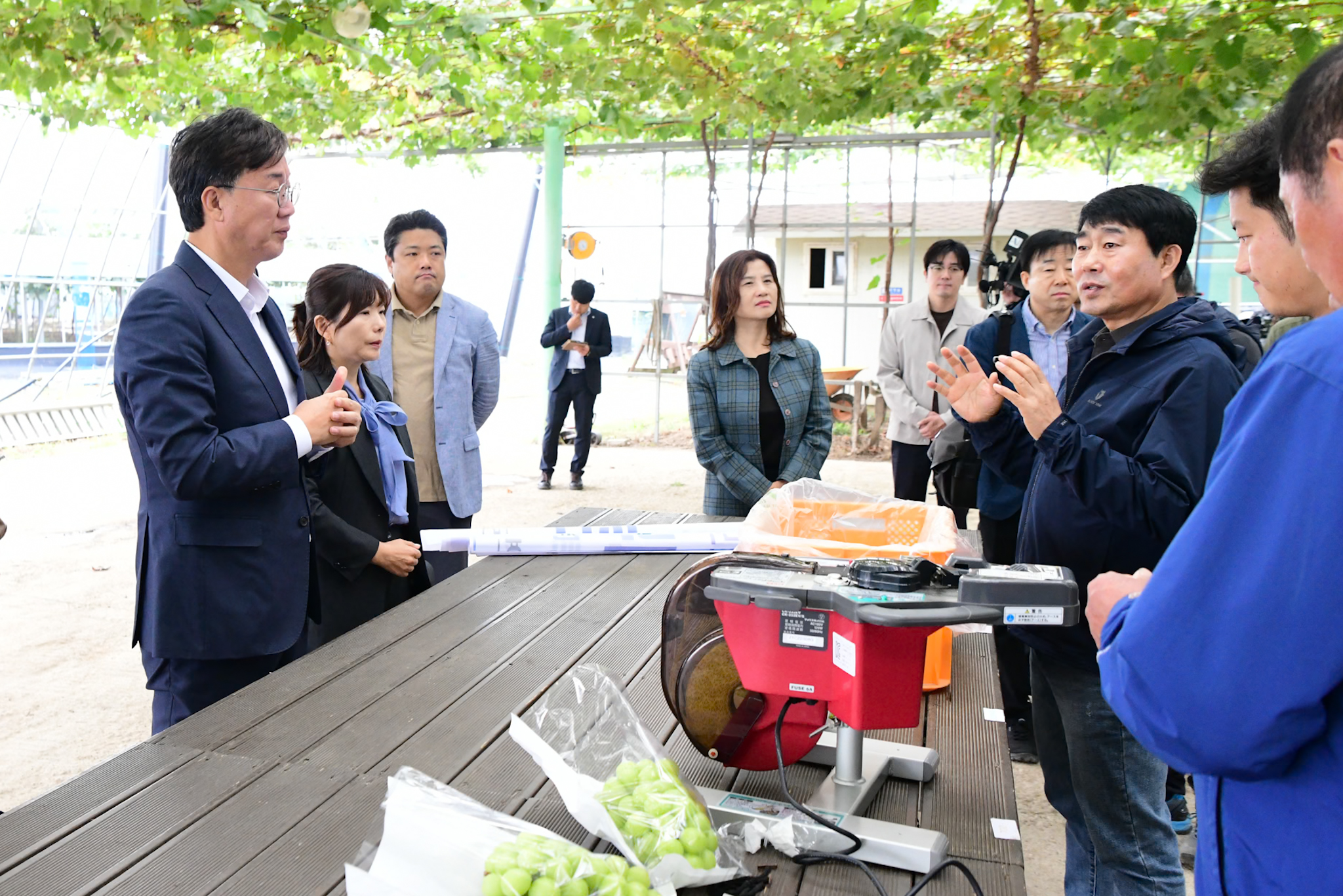 ‘K-농산물 대부 포도, 세계인 식탁으로’… 안산시, 해외 첫 수출 기념