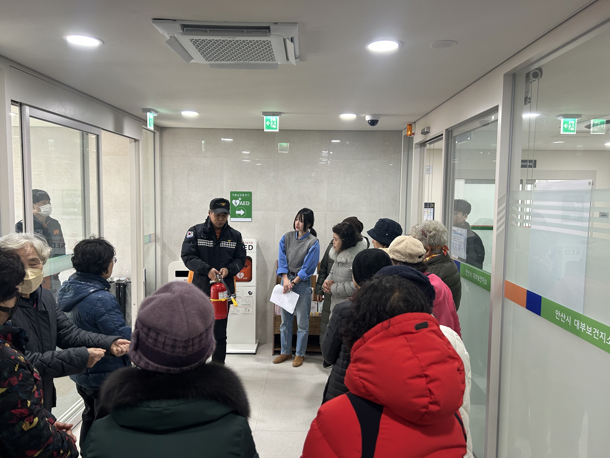 안산시 대부보건지소, 대부119안전센터와 합동 소방훈련 실시