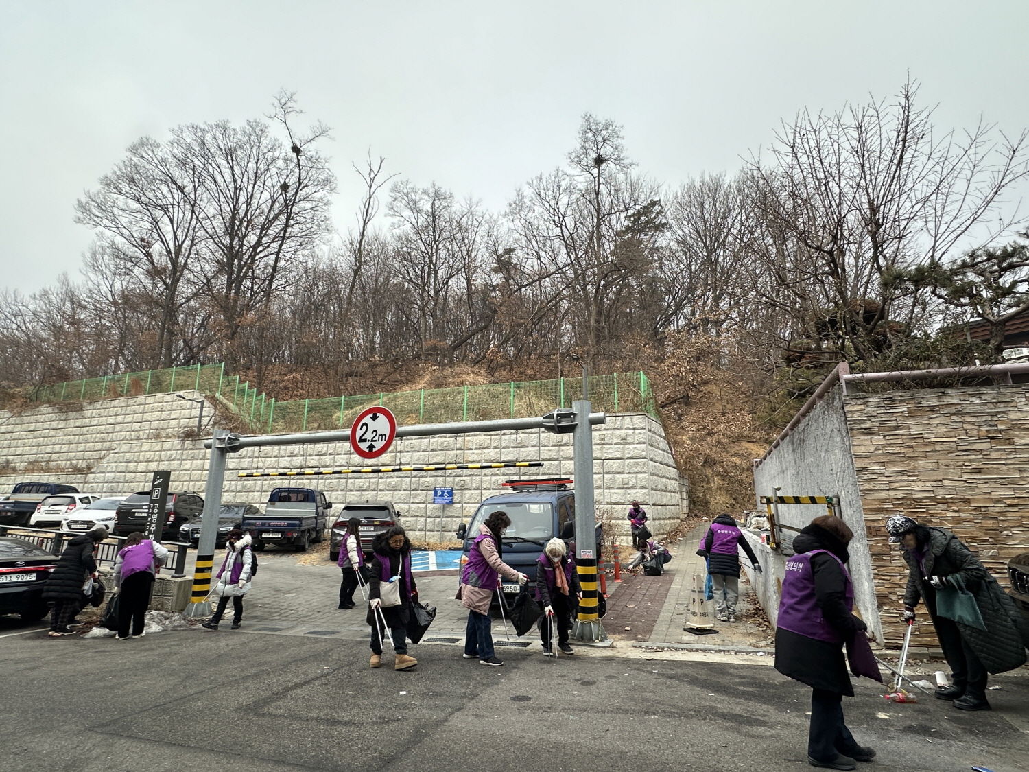 안산시 사동, 직능단체와 함께 설맞이 환경정화 활동
