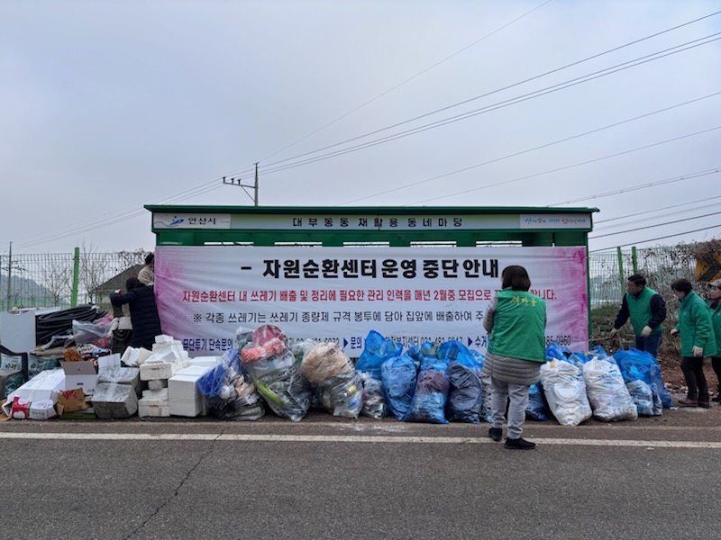 안산시 단원구 대부동 직능단체연합, 설맞이 안산사랑대청소 활동