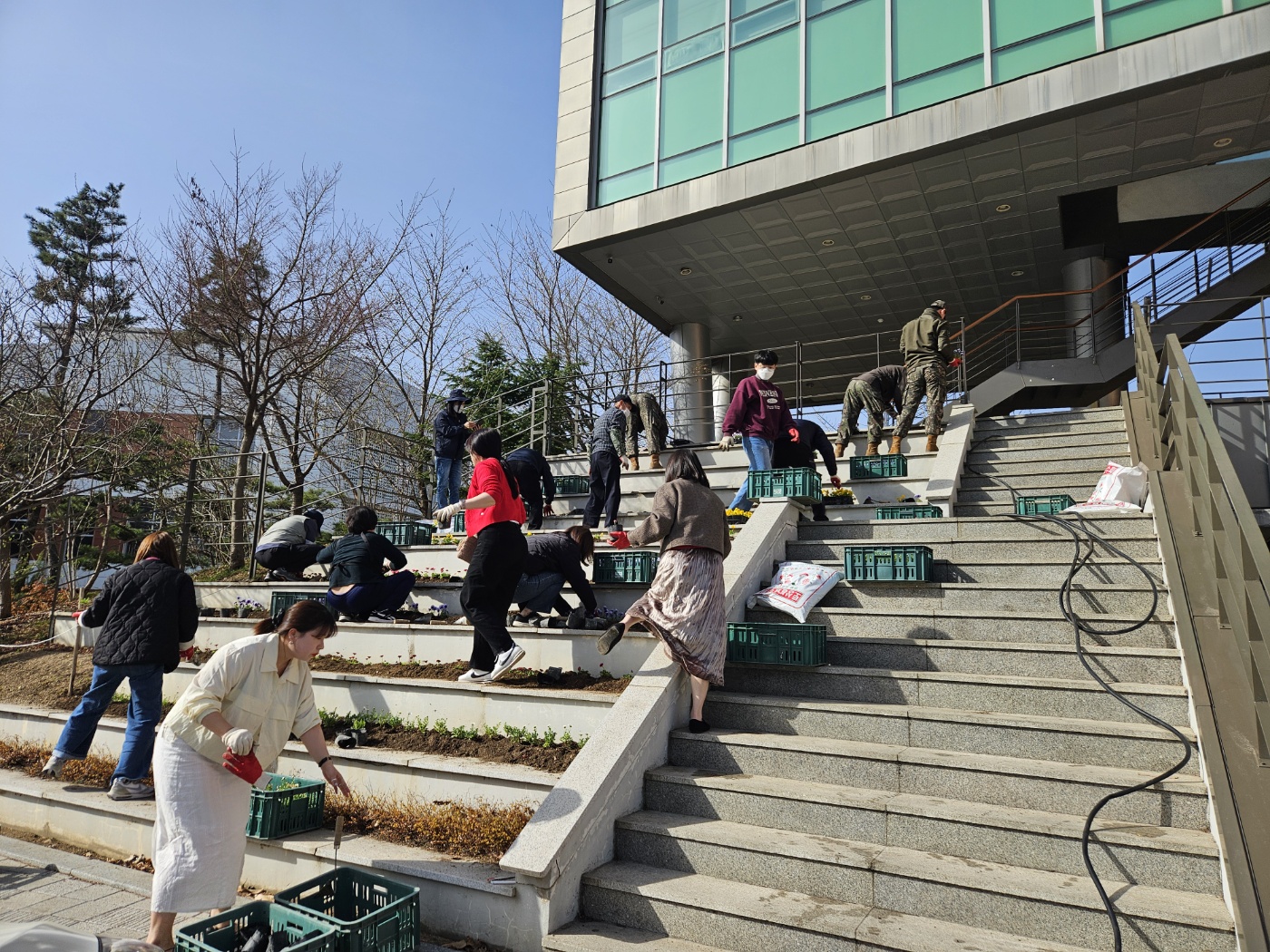 안산시 일동, 봄맞이 꽃심기로 새단장