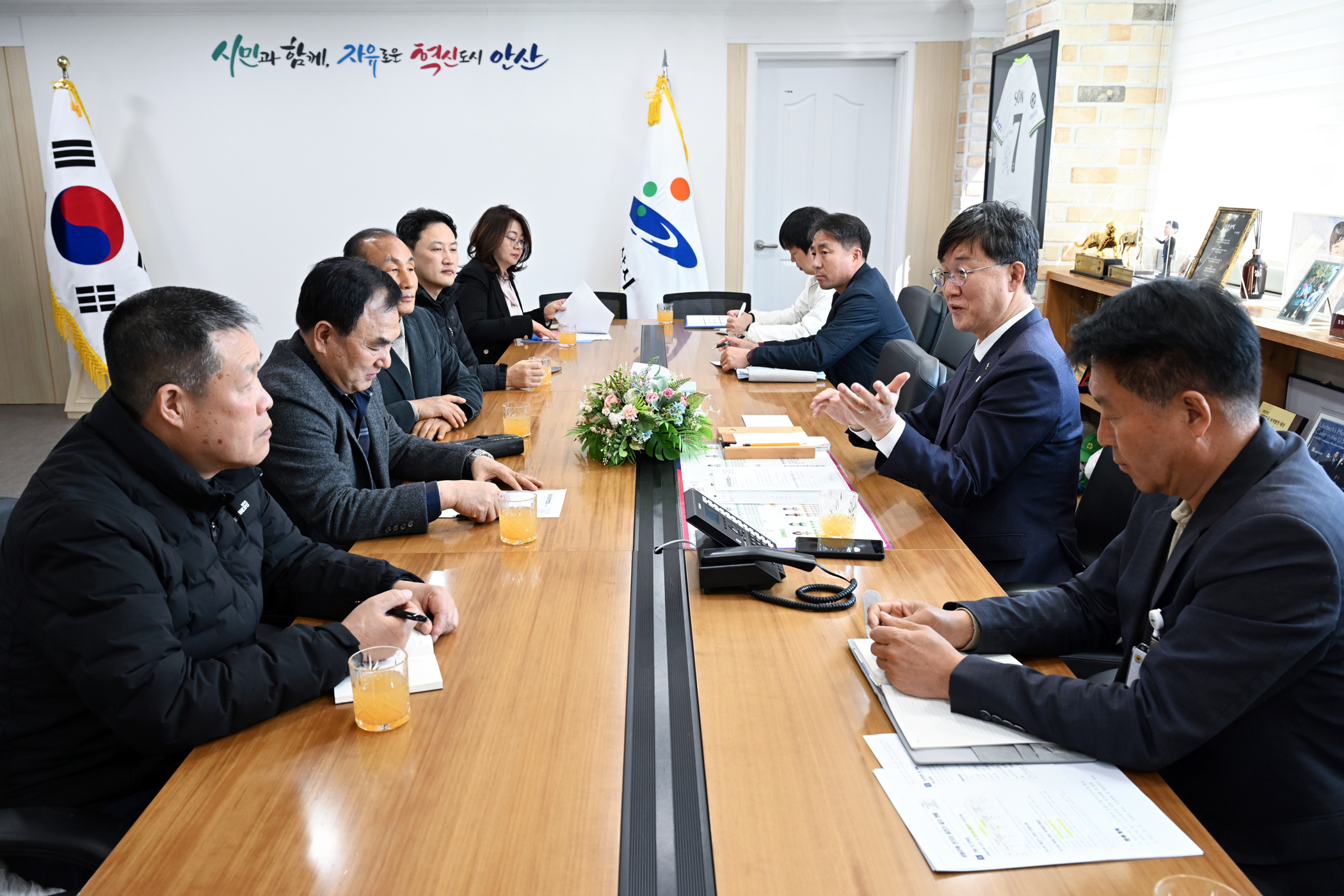 이민근 안산시장, (사)전국아파트입주자대표회의연합회 임원진과 소통
