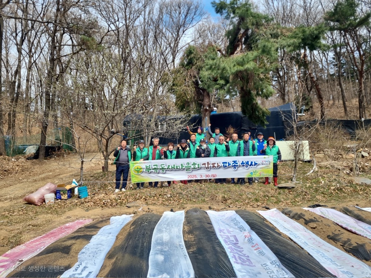 안산시 부곡동 새마을회, 이웃 사랑 감자 파종