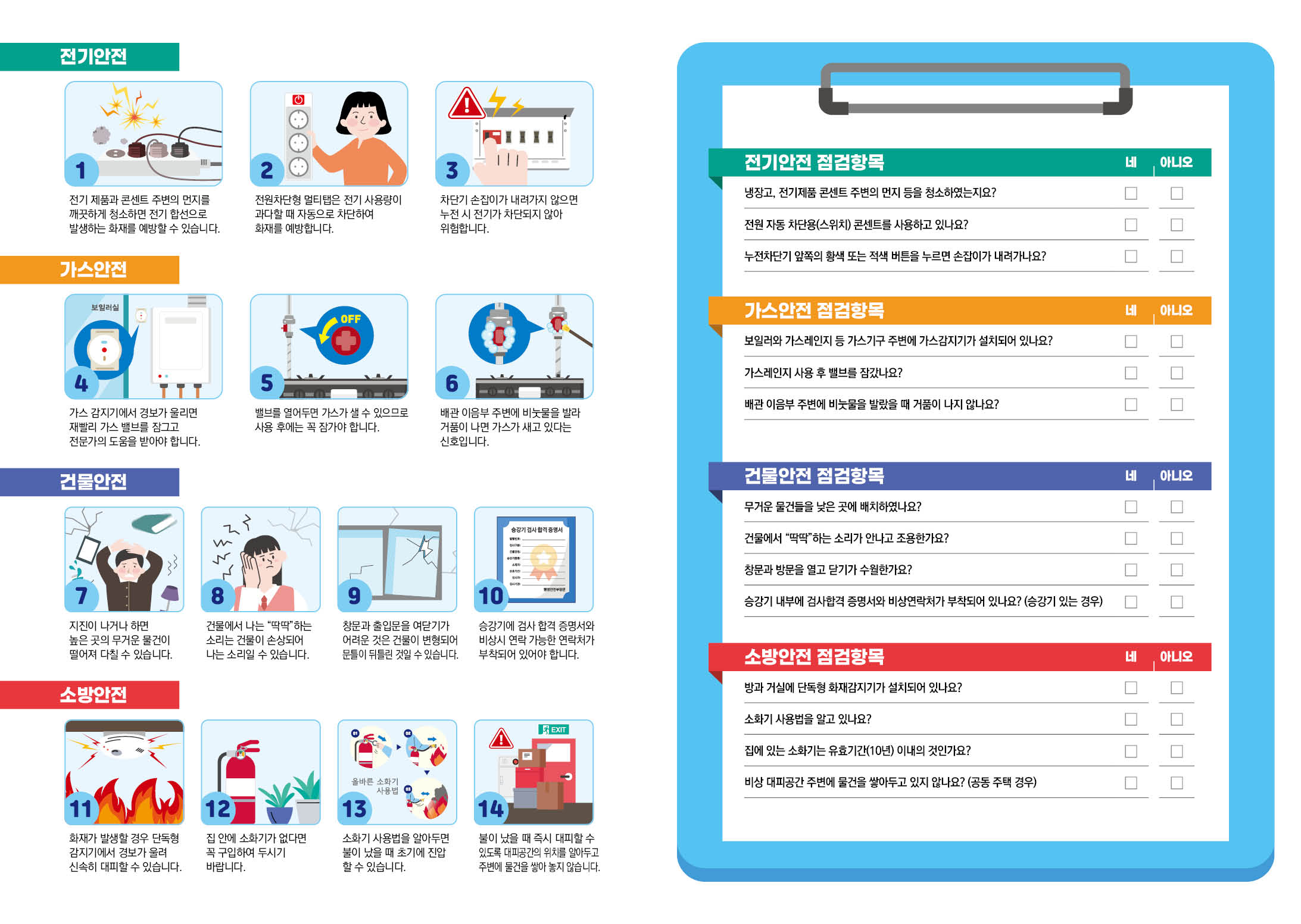 안산시, 공동주택에 자율안전 점검표 배부… 일상 안전사고 예방