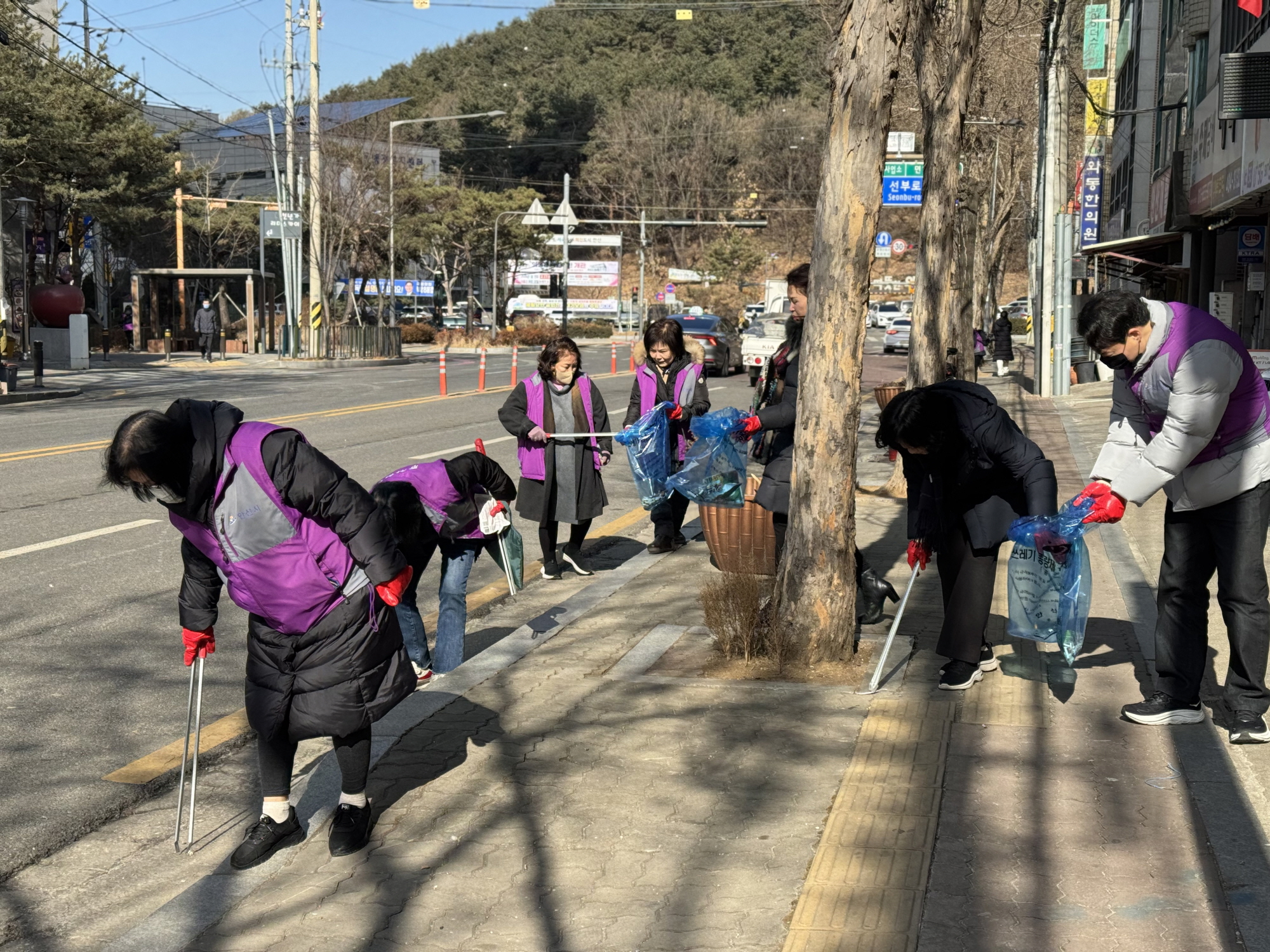안산시 와동 통장협의회, 설맞이 안산사랑 대청소 진행