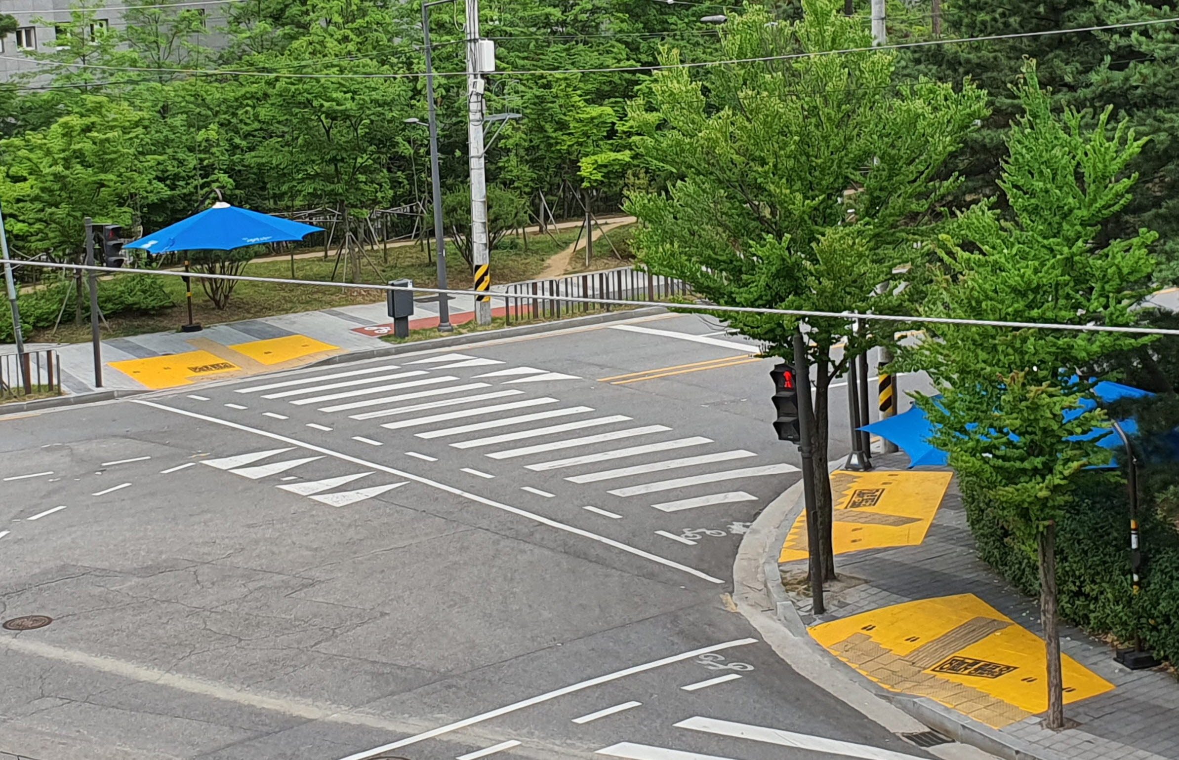 안산시 성포동, 교통안전 옐로카펫·노란발자국 설치