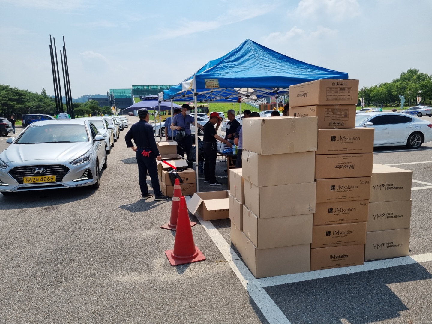 안산시, 버스·택시 종사자에 마스크 35만 장 지원