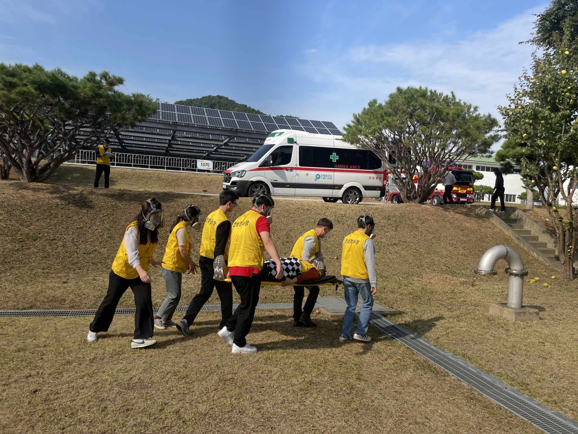 안산시 연성정수장, 염소가스 누출 대비 소방 훈련 실시