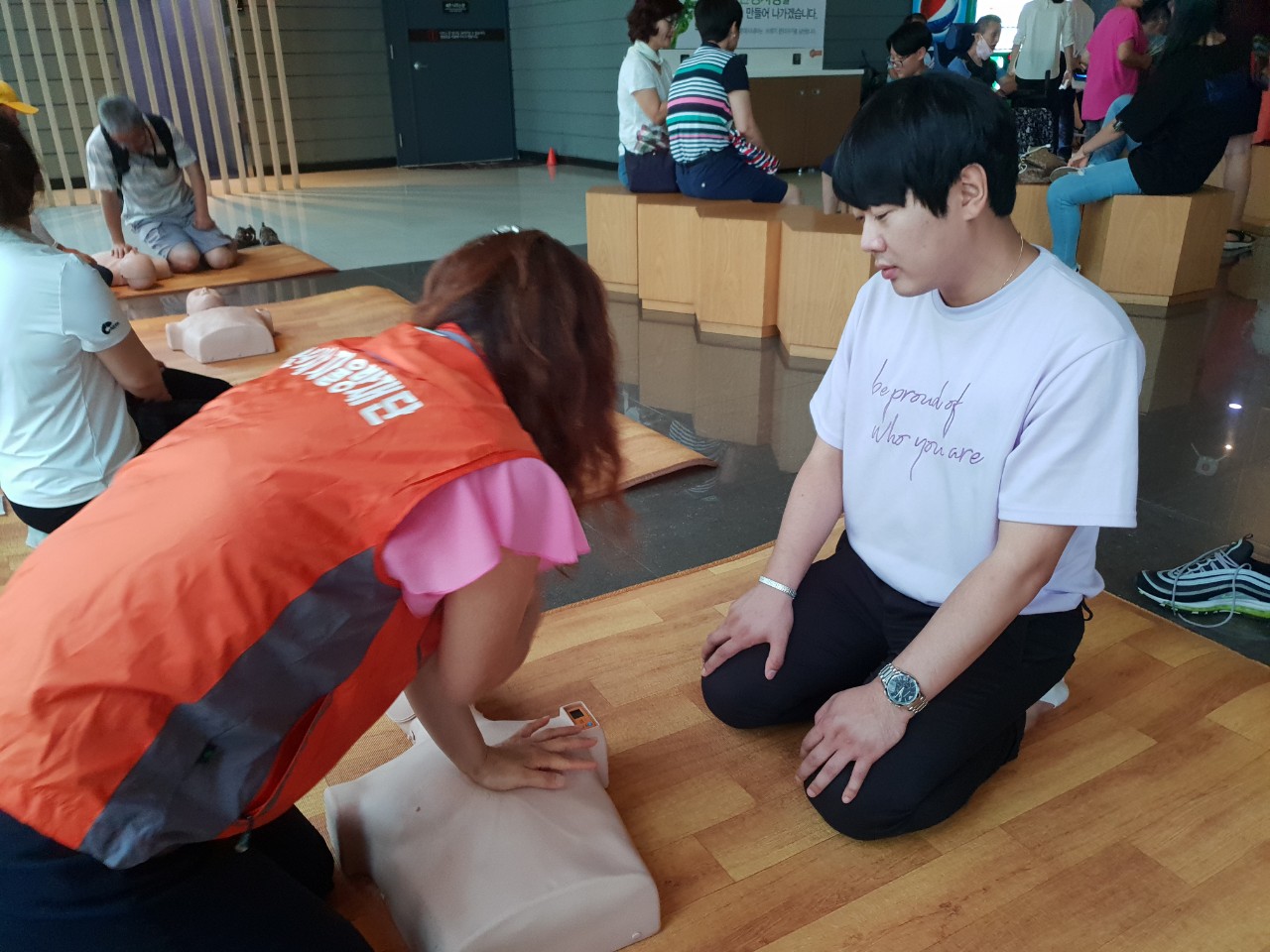 안산시 지역자율방재단, 찾아가는 심폐소생술 체험교육 실시