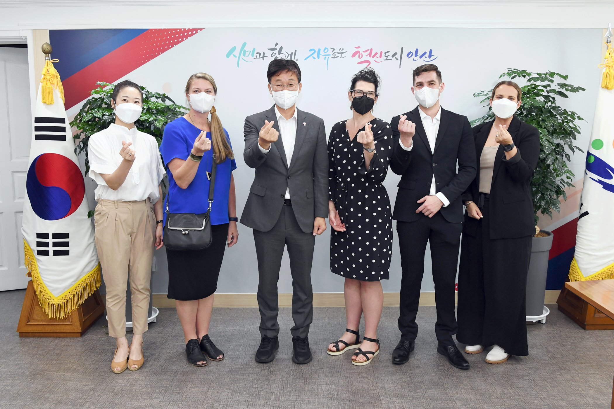 이민근 안산시장, 해외 우호협력도시 뉴질랜드 타우랑가시 대표단 접견