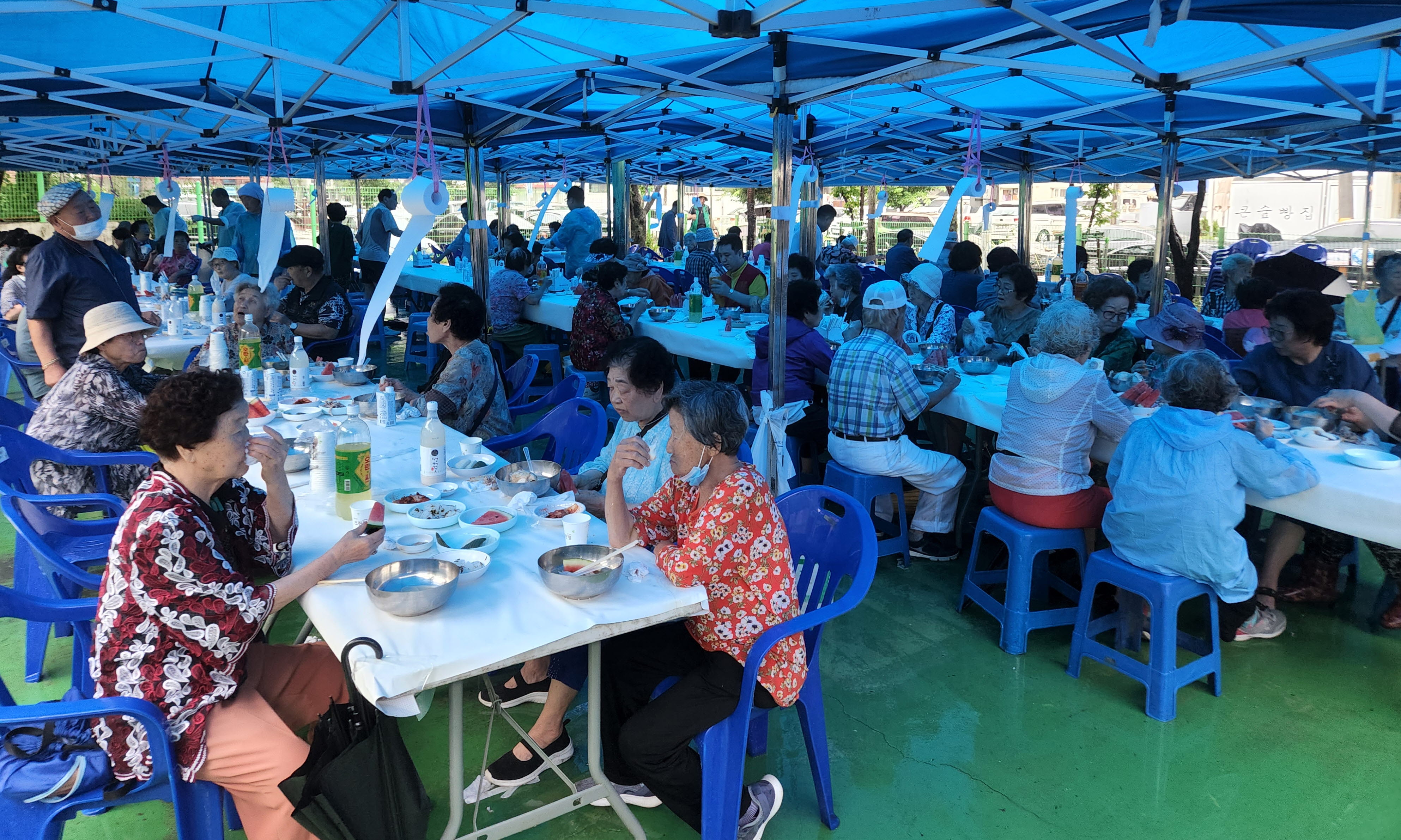 안산시 부곡동 새마을남녀지도자협의회, 어르신 삼계탕 나눔 행사