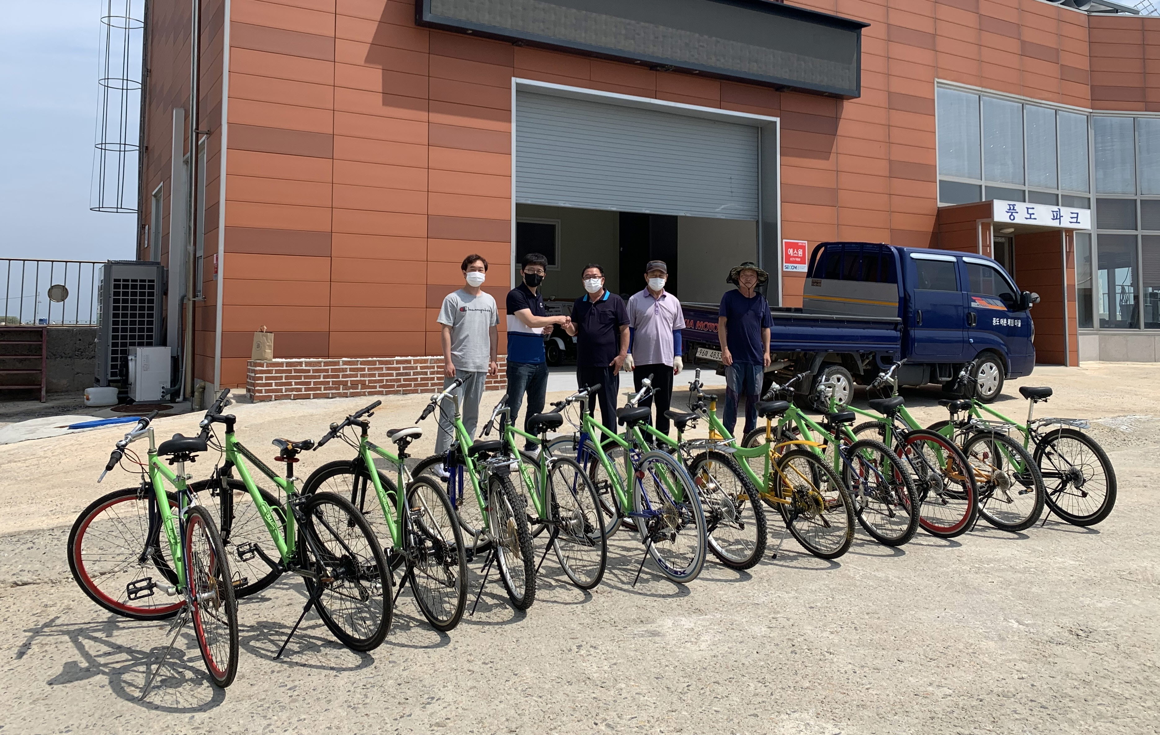 갈대습지 생태환경 교육시설 부지 내 폐기 예정 자전거의 재탄생