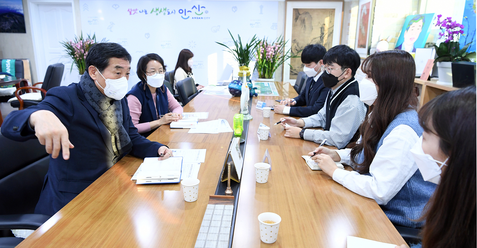 윤화섭 안산시장, 관내 대학 총학생회장과 소통시간 가져