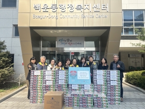 안산시 백운동, 한울타리 봉사단 컵라면 100박스 기탁