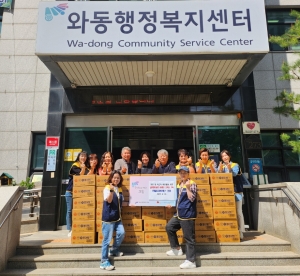 한울타리봉사단, 와동 저소득 아동 위한 냉동 붕어빵 128박스 기탁