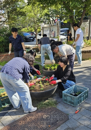 “안산시 초지동, 가을꽃으로 물들다”