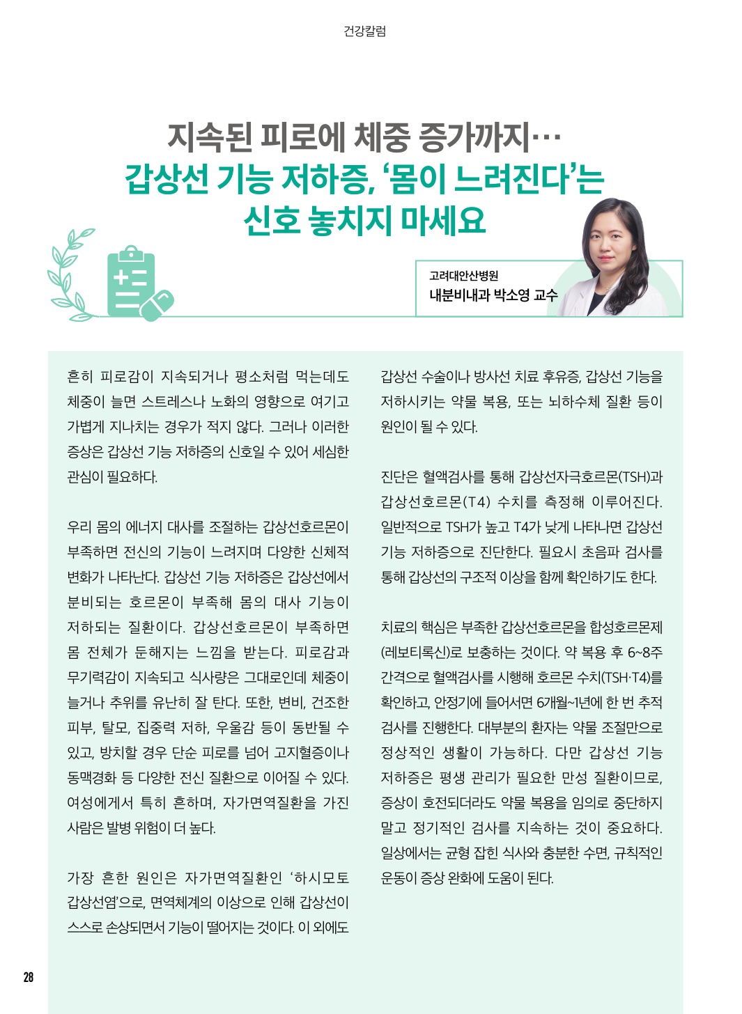 12월 칼럼(건강/세무)