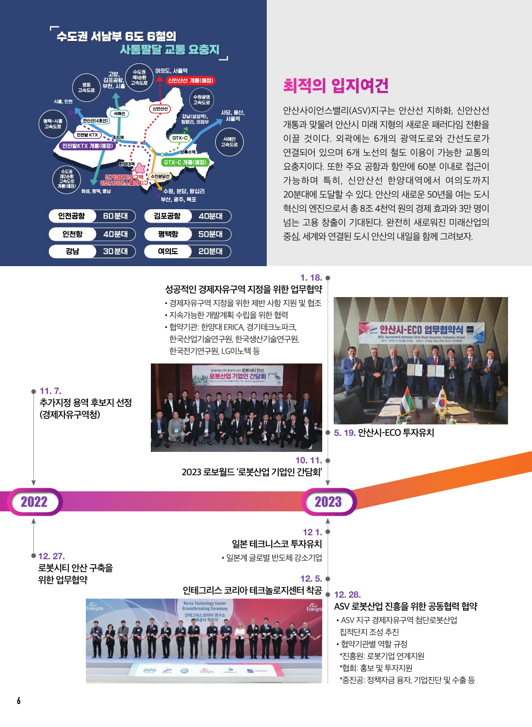 새로운 미래의 중심, 안산 Part. 1 경기경제자유구역 안산사이언스밸리(ASV)지구