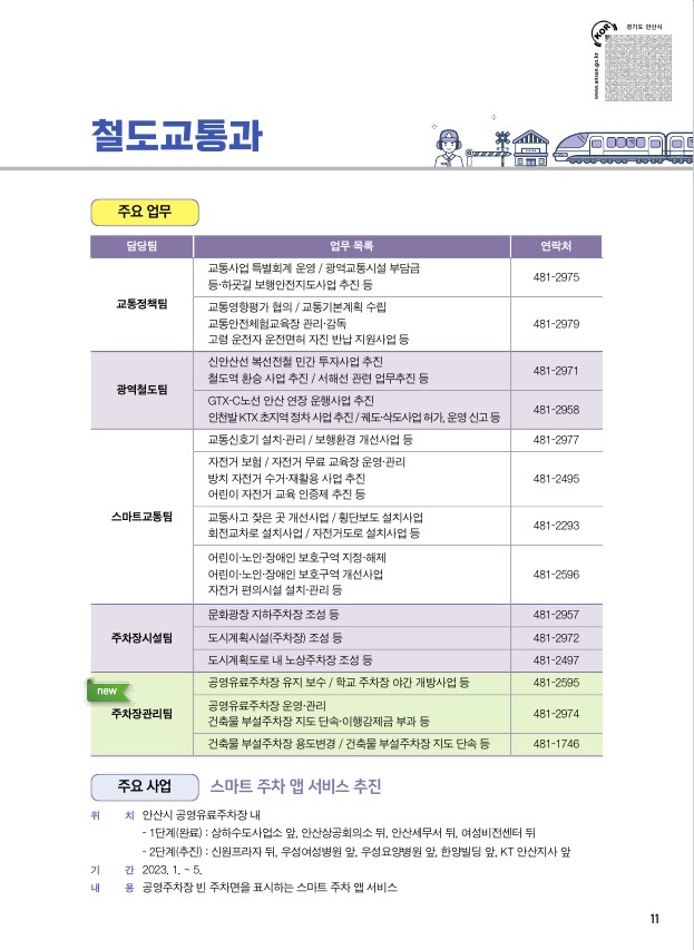 소상공인과, 철도교통과