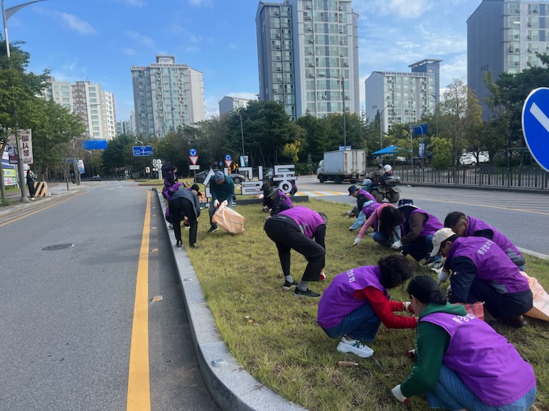 안산시 신길동 통장협의회, 신길동 일대 제초·환경정비