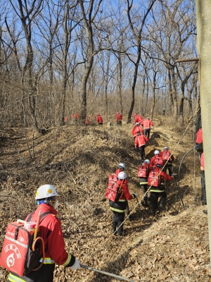 안산시, 산불·산사태 가정한 진화, 주민 대피 합동훈련 전개